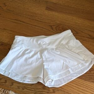Calia White Shorts Size S with Flared Hem and Elastic Waistband
